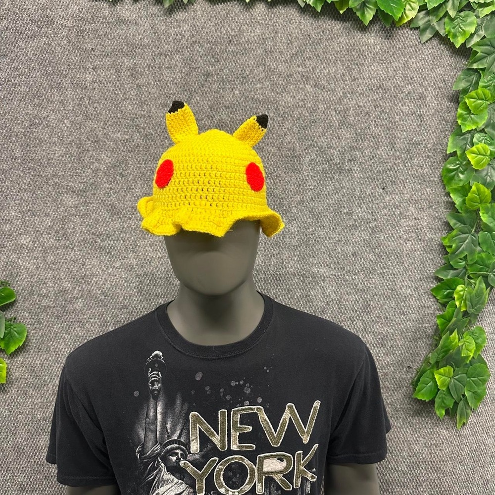 Pikachu Crochet Bucket Hat